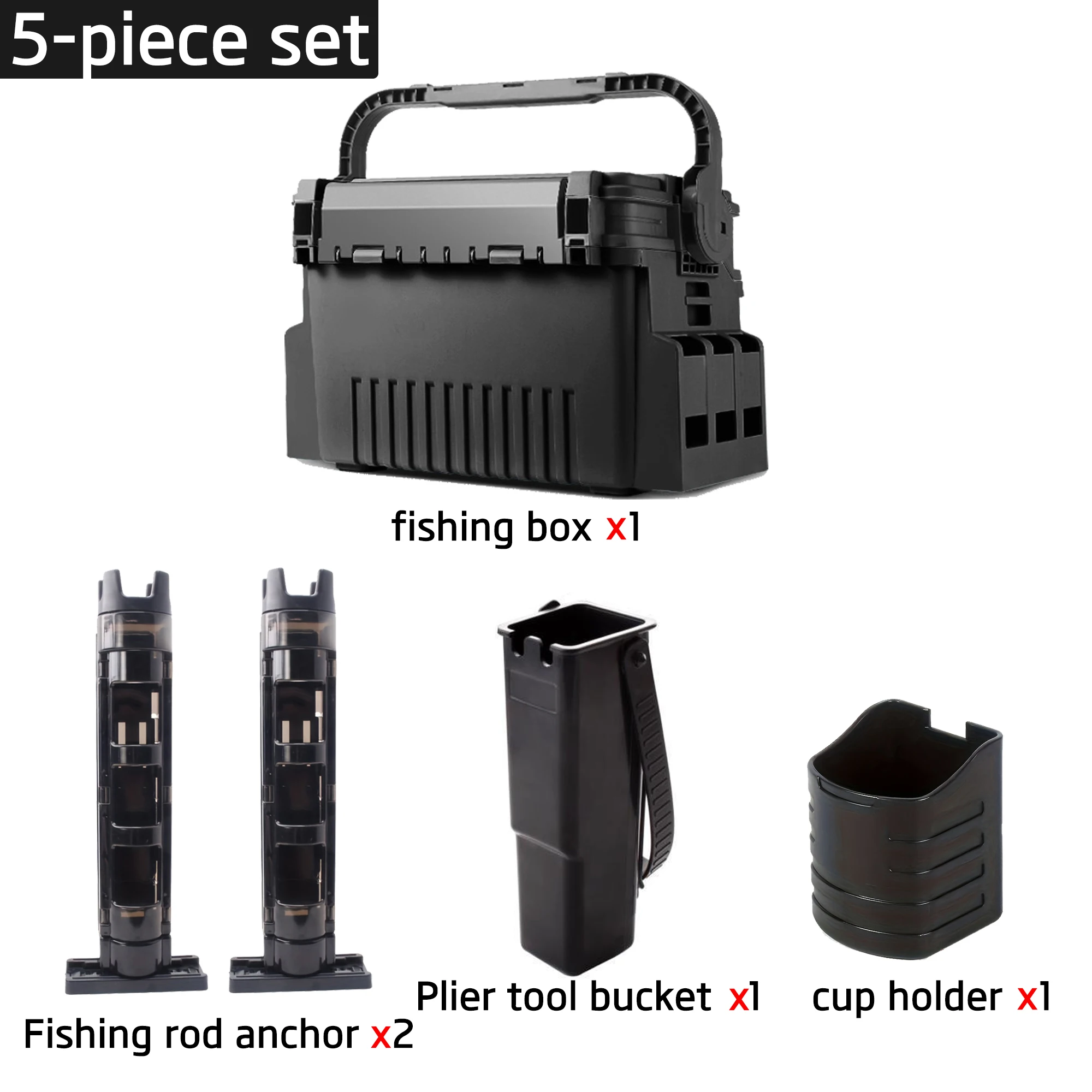 Fishing Rod Holder - Heavy Duty Fishing Tackle Storage Box