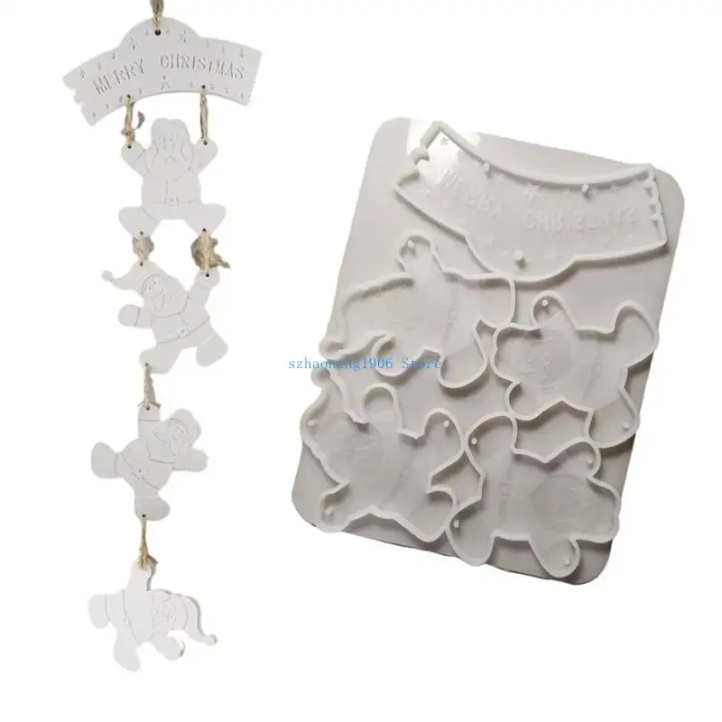 

85LF Easy Release Silicone Mold for Holiday Decoration Projects Christmas Tree Pendant Ornament Mould Jewelry Making Tools