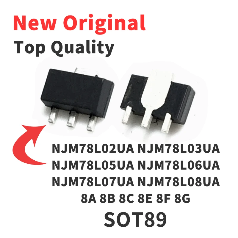 10 Pieces NJM78L02UA NJM78L03UA NJM78L05UA NJM78L06UA NJM78L07UA NJM78L08UA 8A 8B 8C 8E 8F 8G SOT89 New Original