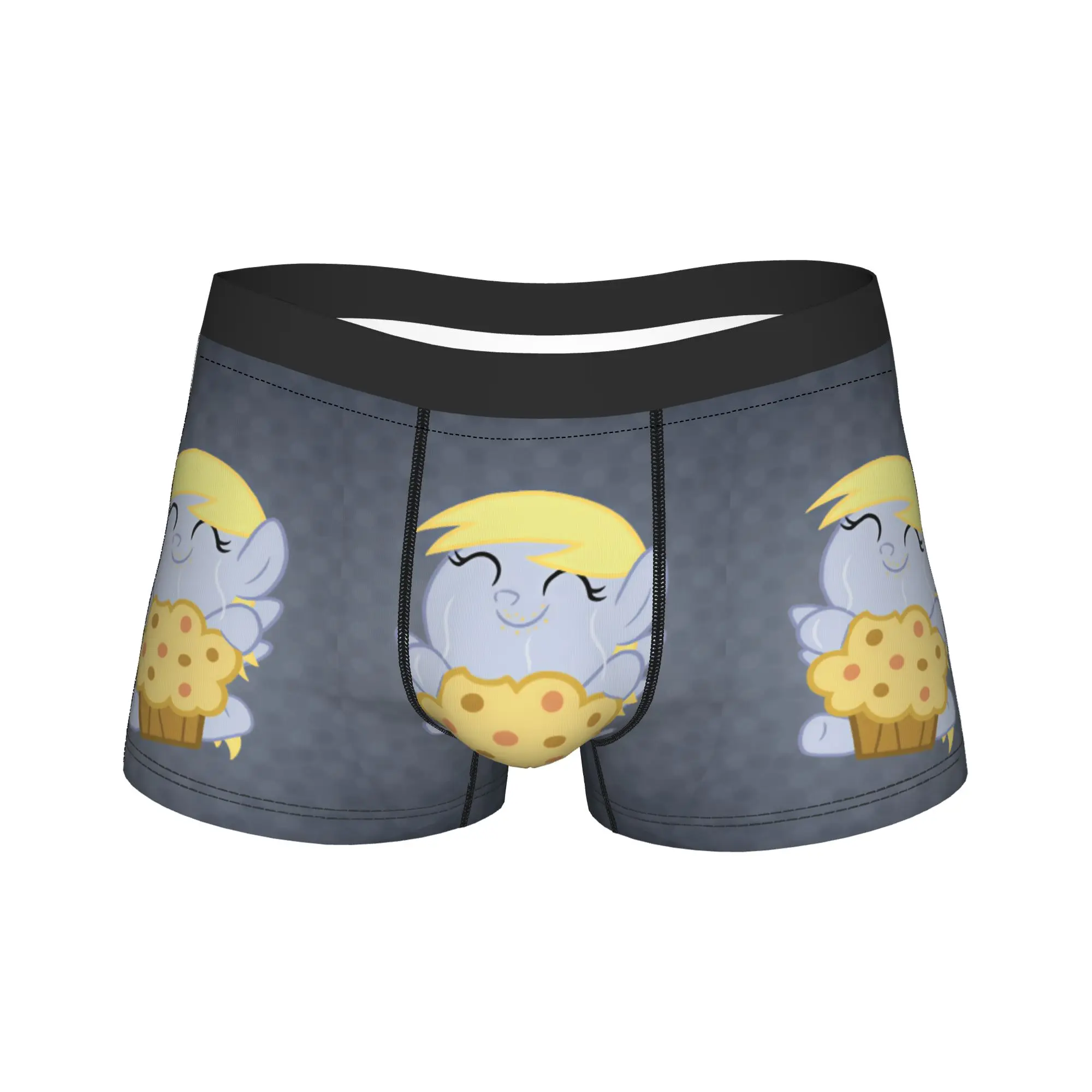 Derpy Muffins Hooves Trunk  Pouch Underwear Hot Sale Print Shorts Briefs Comfortable Men Panties Plus Size
