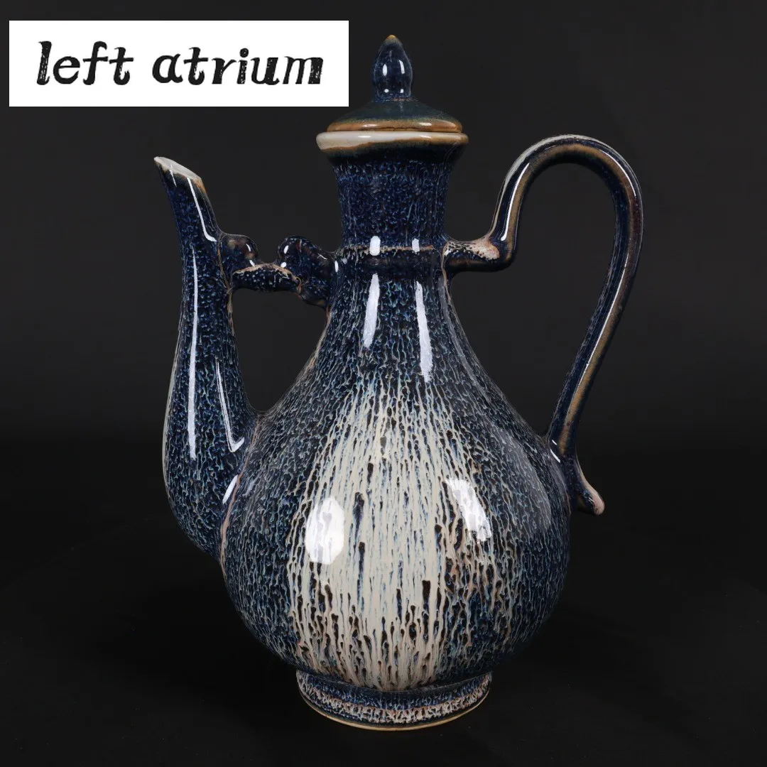 

Ceramic Wine Pot Chinese Blue Glaze Porcelain Liquor Bottle Jingdezhen Ceramics Hip Flask Water Bottles