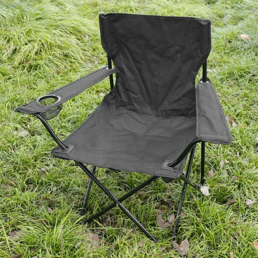 Outdoor Leisure Picnic Sketch Arm Back Beach Chair Fishing Portable Camping Camping Folding Chair