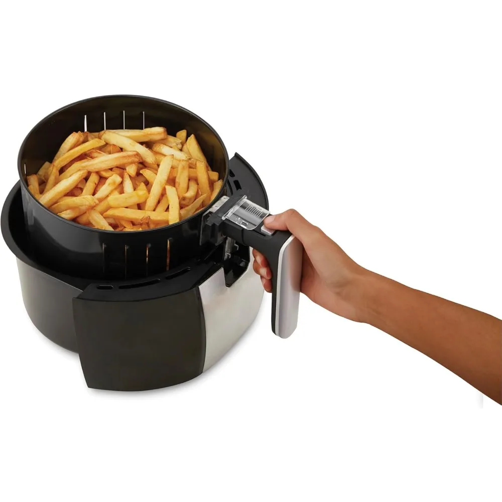 3.2 Quart Digital Air Fryer Oven with 6 Presets, Easy to Clean Nonstick Basket, Black (35065)