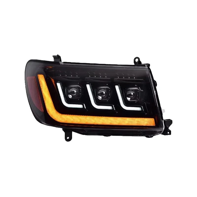 

For Toytoa Land Cruiser Headlights LC100 Upgrade LED 3 Lens Durable Head Lamp Assembly DRL LC 100 Front Lights