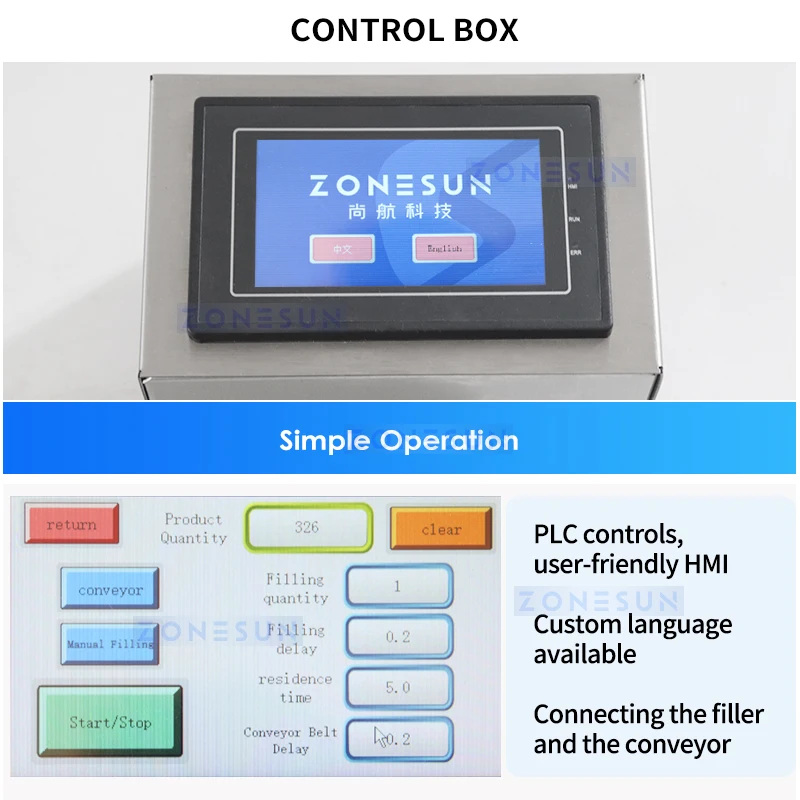 ZONESUN Máquina Automática de Engarrafamento, com Transportador, Juice Beverage PET Liquid Filling Line Equipment, ZS-DTYT160A2, Low Cost