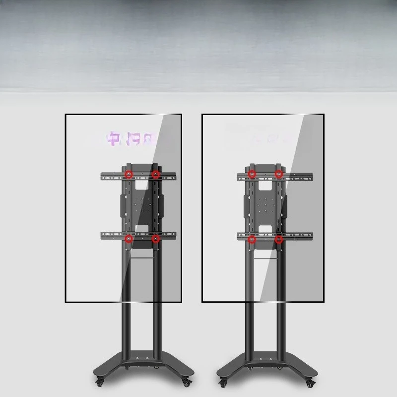 

43/50/55 inch TV rotates horizontally and vertically, live screen projection, floor mobile cart