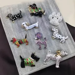 Cartoon Animal Funny Brooch for Women Cute Dog Brooches Christmas  Gift Enamel Pin   Jewelry Accessories