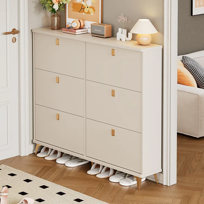 

Storage White Shoe Cabinet Design Modern Beutiful Drawer Space Saving Shoe Cabinet Wood Tall Armario Zapatero Muebles Para Hogar