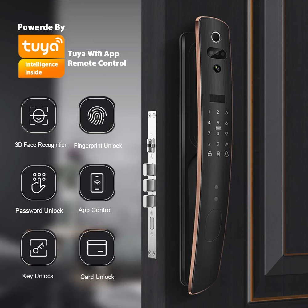 Door Entry Security Wifi Fingerprint RFID Card Face Recognition Magnetic Door Access Control