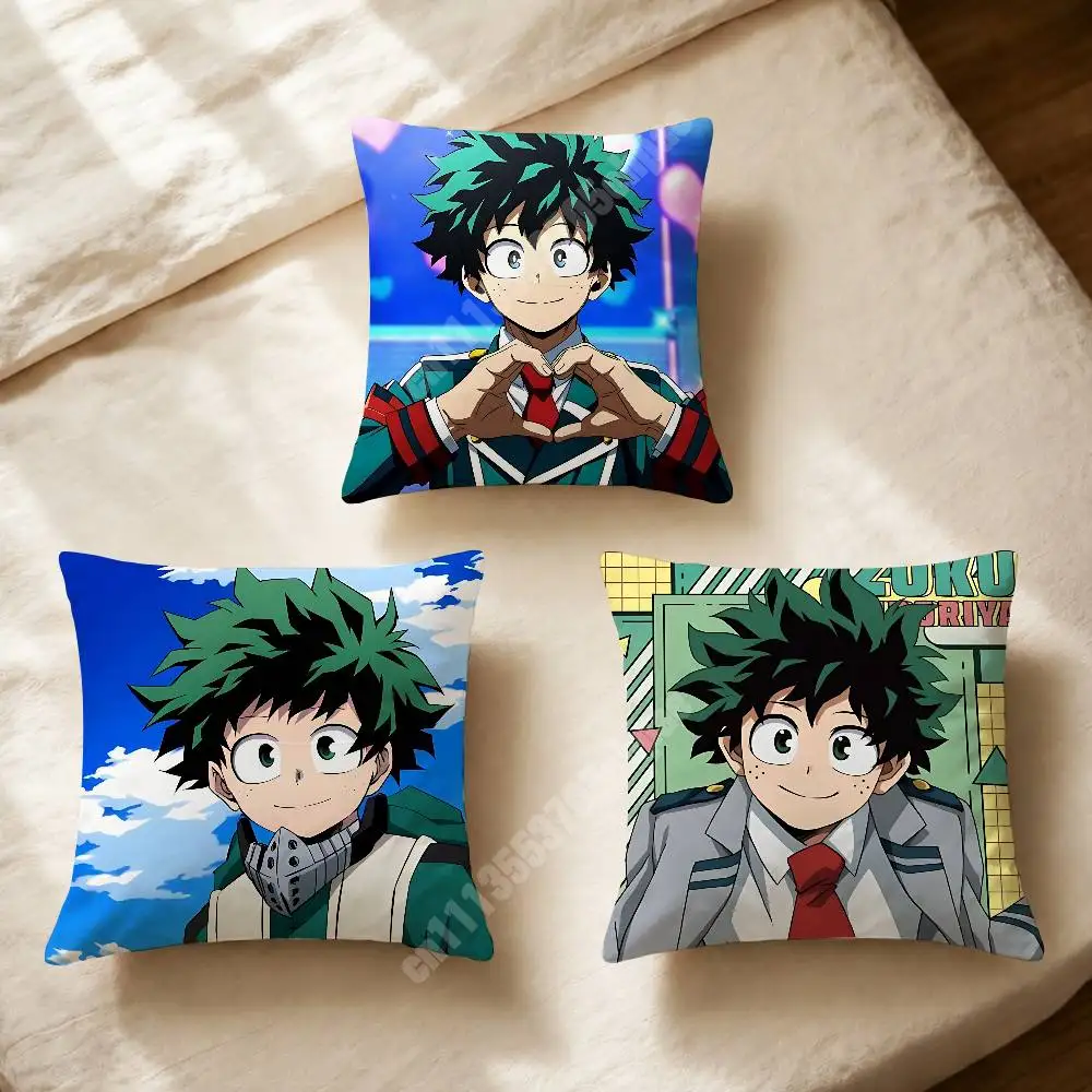 

Midoriya Izuku MHA H-Hero A-Academia Pillow Cover Sofa Couch Cushion Case Creative Workspace Accent Home Decor