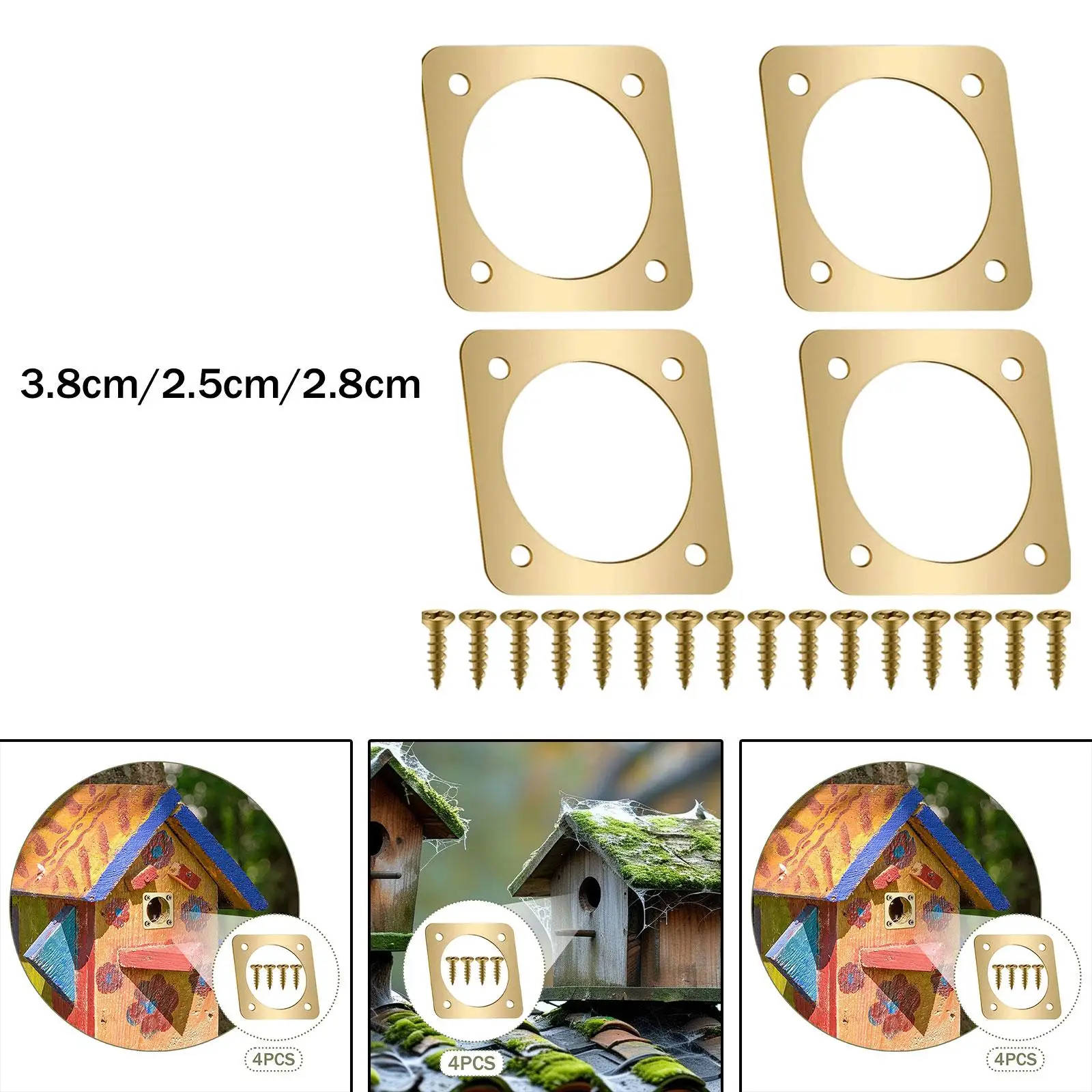 

Защитные ограждения для скворечника, входные ограждения для гнезда, укрытие «сделай сам», простой задний двор, легкий сад, практичные прочные металлические защитные пластины