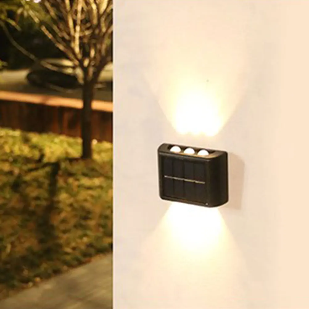 

Solar Wall Light Outdoor Waterproof Wall-Mounted Lamp Garden Solar Lamp for Courtyard Yard Street Safety Night Lighting