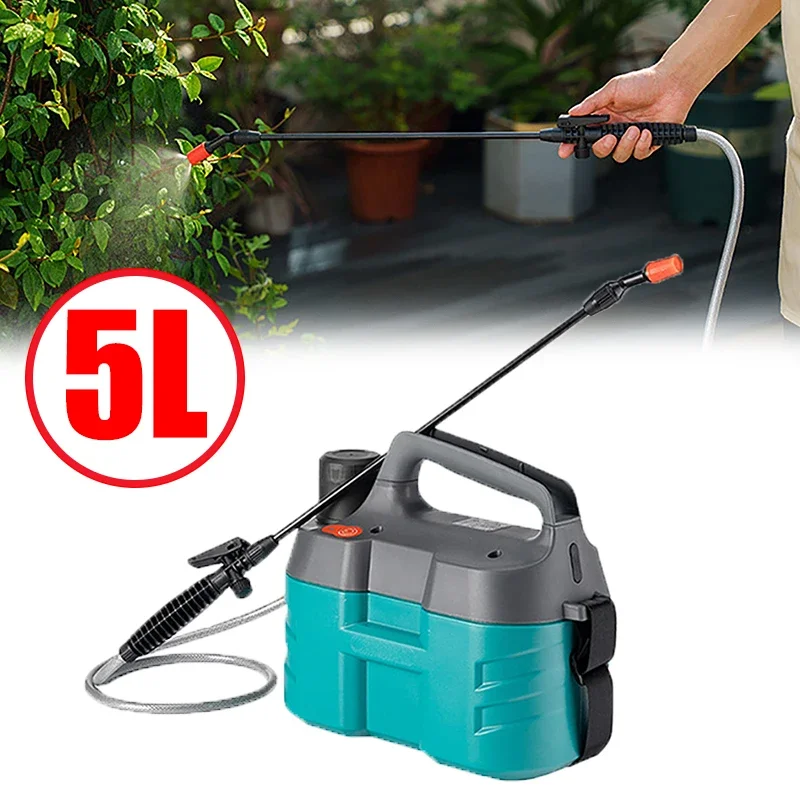 

5L Electric Sprayer Knapsack Agricultural Pesticide Dispenser Sprinkler Rechargeable Garden Plant Flower Potted Watering Sprayer