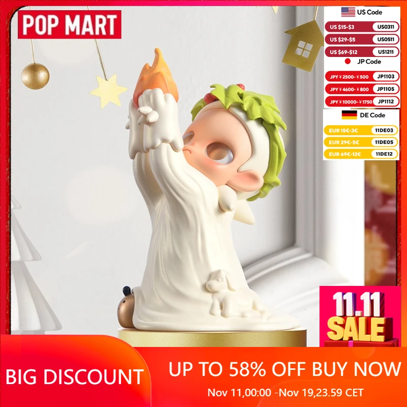 

POPMART Zsiga предлагает фигурки зимней серии, оригинальные глухие коробки, игрушки и декоративные предметы в качестве рождественских подарков, коллекция трендовых игрушек