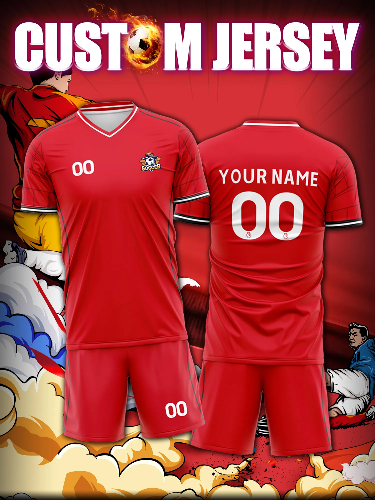 

Спортивные футболки с V-образным вырезом для мужчин и женщин 2026 года с индивидуальным нанесением имени и номера, быстросохнущие, модные, с технологией сублимации