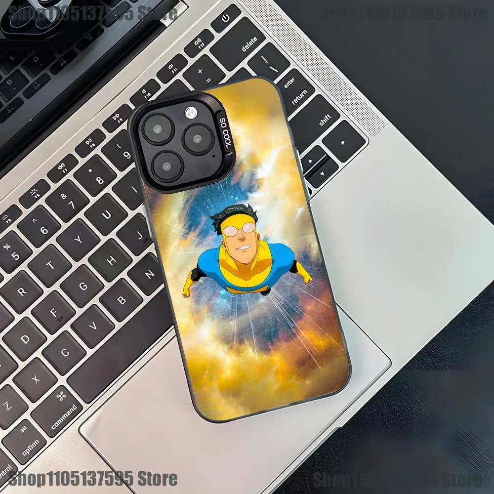 Invincible Mark Atom Eve Phone Case For iPhone 17,16,15,14,13,12,11,Pro,XS,Max,Plus,Mini,SE4,E Black Matte Shockproof Cover