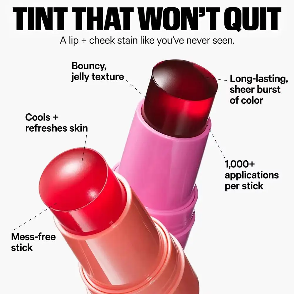 Gelatina Guancia Fard Guancia Tinta per labbra Adesivo fard idratante a lunga durata Lucidalabbra 4 colori Contorno viso Rouge Trucco