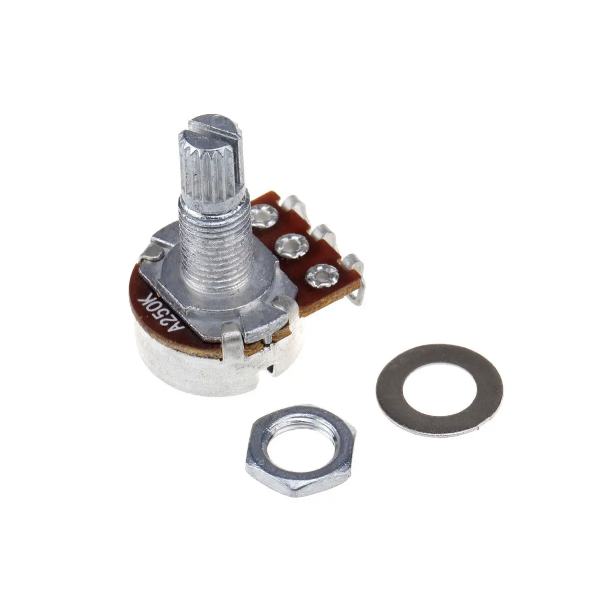 

Metric Mini 18mm Split Shaft A250K Guitar Potentiometers (2 Pieces)
