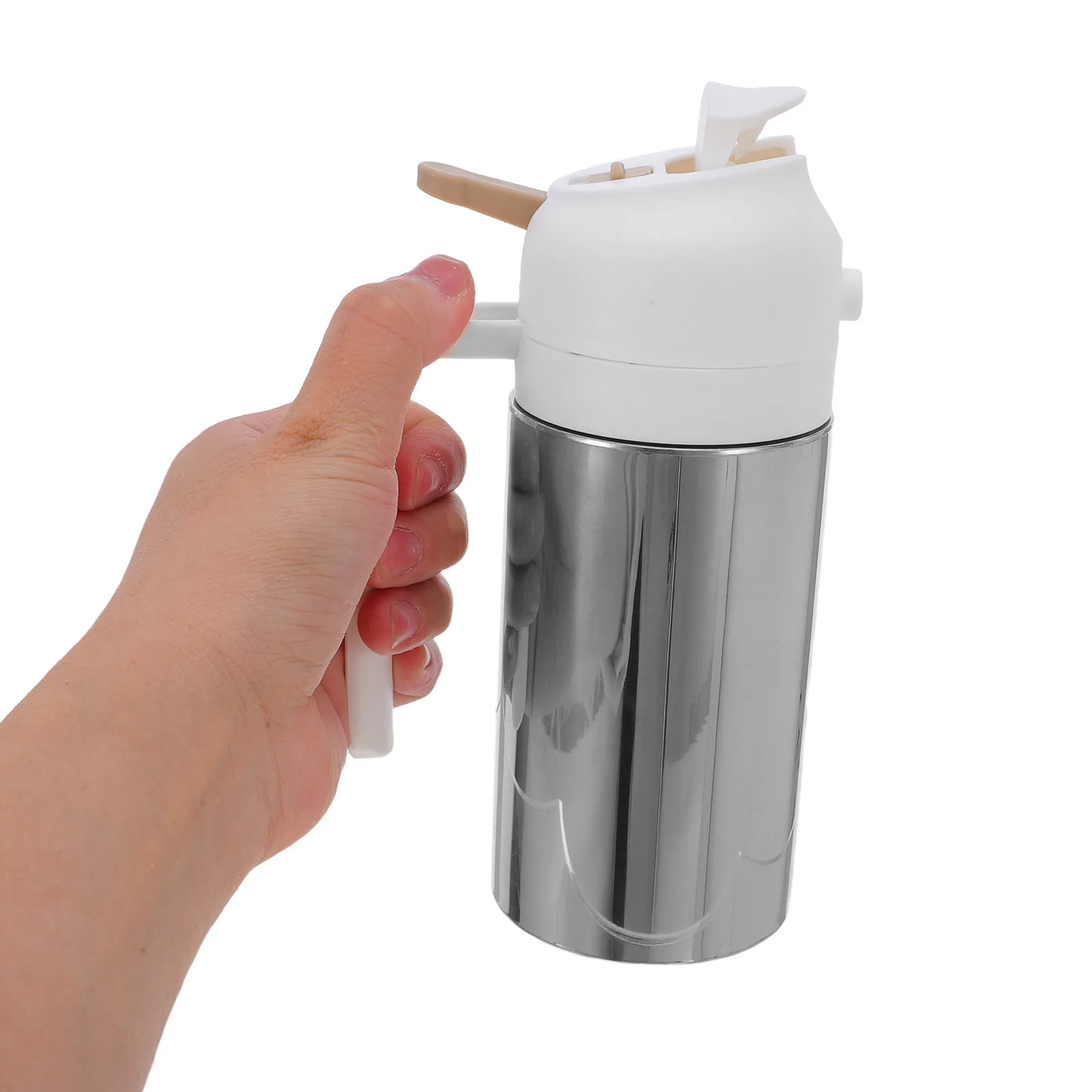 

360Ml Stainless Steel Sprayer For Cooking Refillable Kitchen Oil Dispenser Bottle Multifunctional Spray Bottle For Home Bbq
