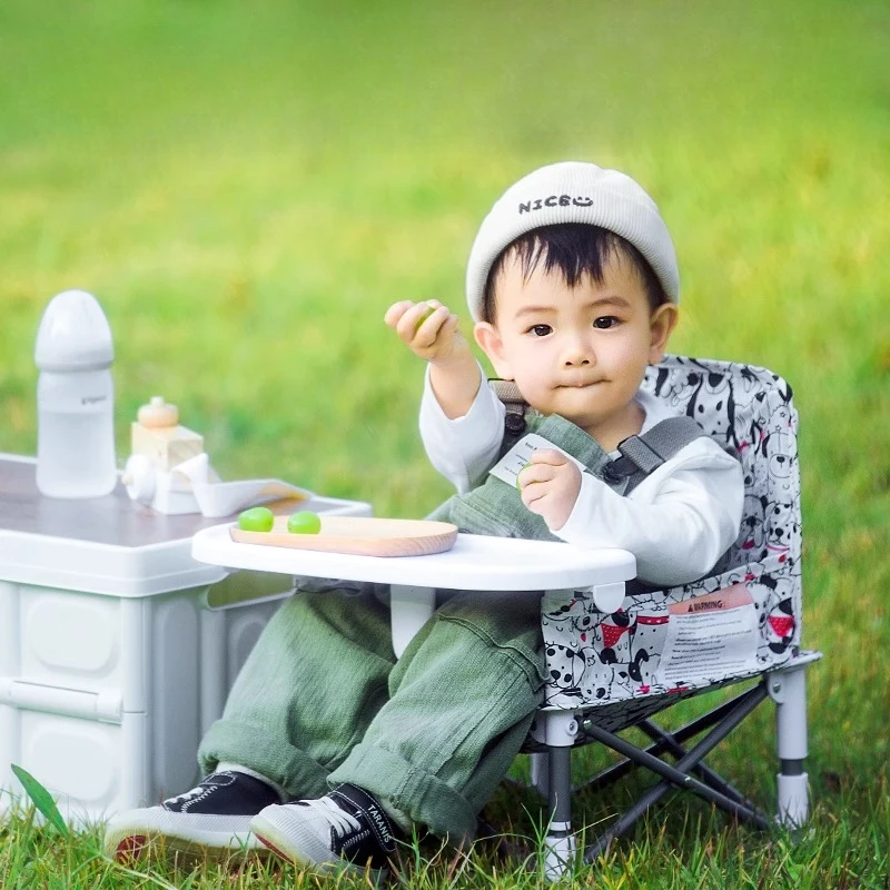 

Tri-Leg Stabilized Kids Folding Chair-Anti-Slip Outdoor Dining Seat Reinforced Frame Instant Setup Portable Camping Essential