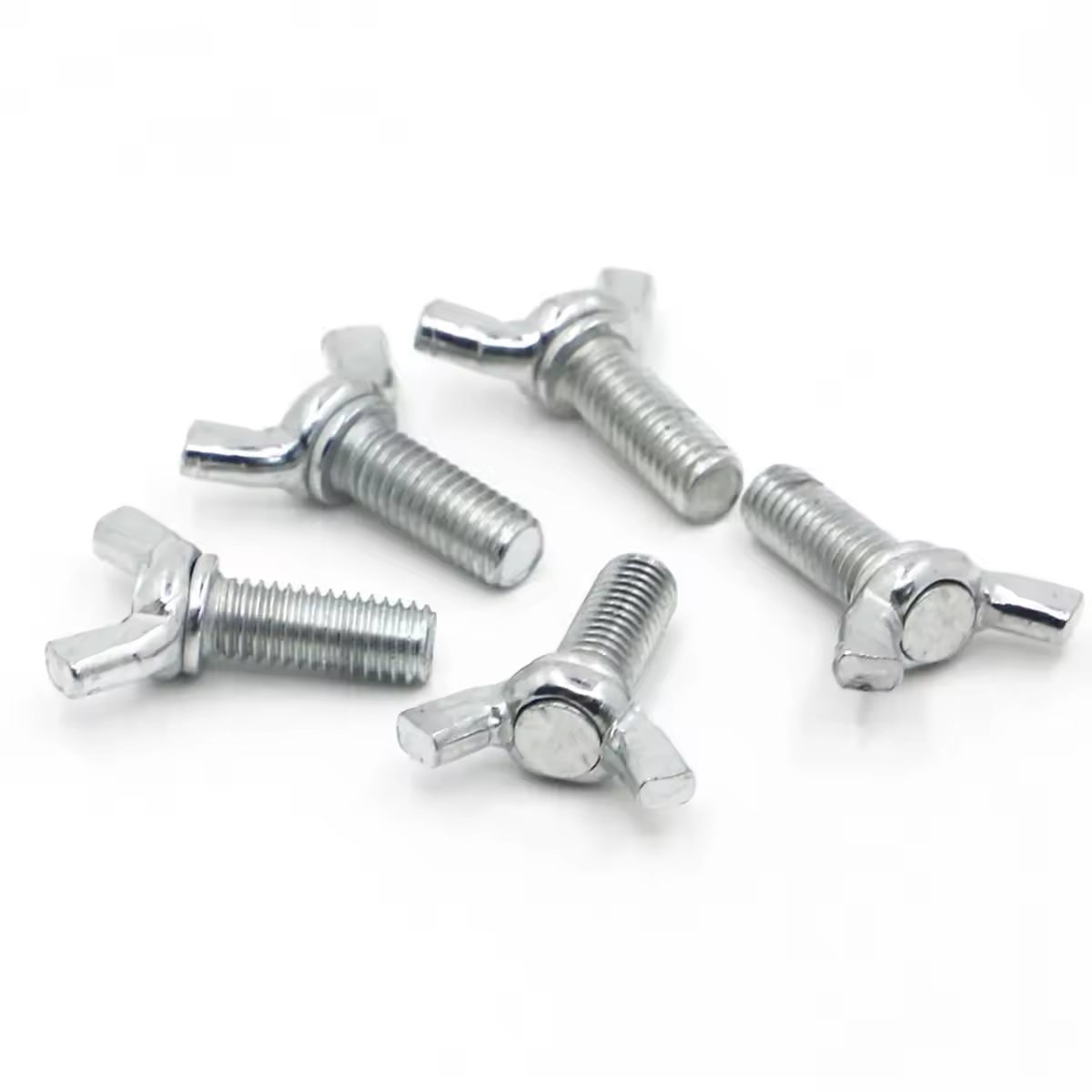 1-10pcs Wing Bolts Butterfly Screw Galvanized Steel M4 M5 M6 M8 M10 M12 Wing Head Thumb Screws DIN316
