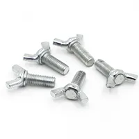 1-10pcs Wing Bolts Butterfly Screw Galvanized Steel M4 M5 M6 M8 M10 M12 Wing Head Thumb Screws DIN316
