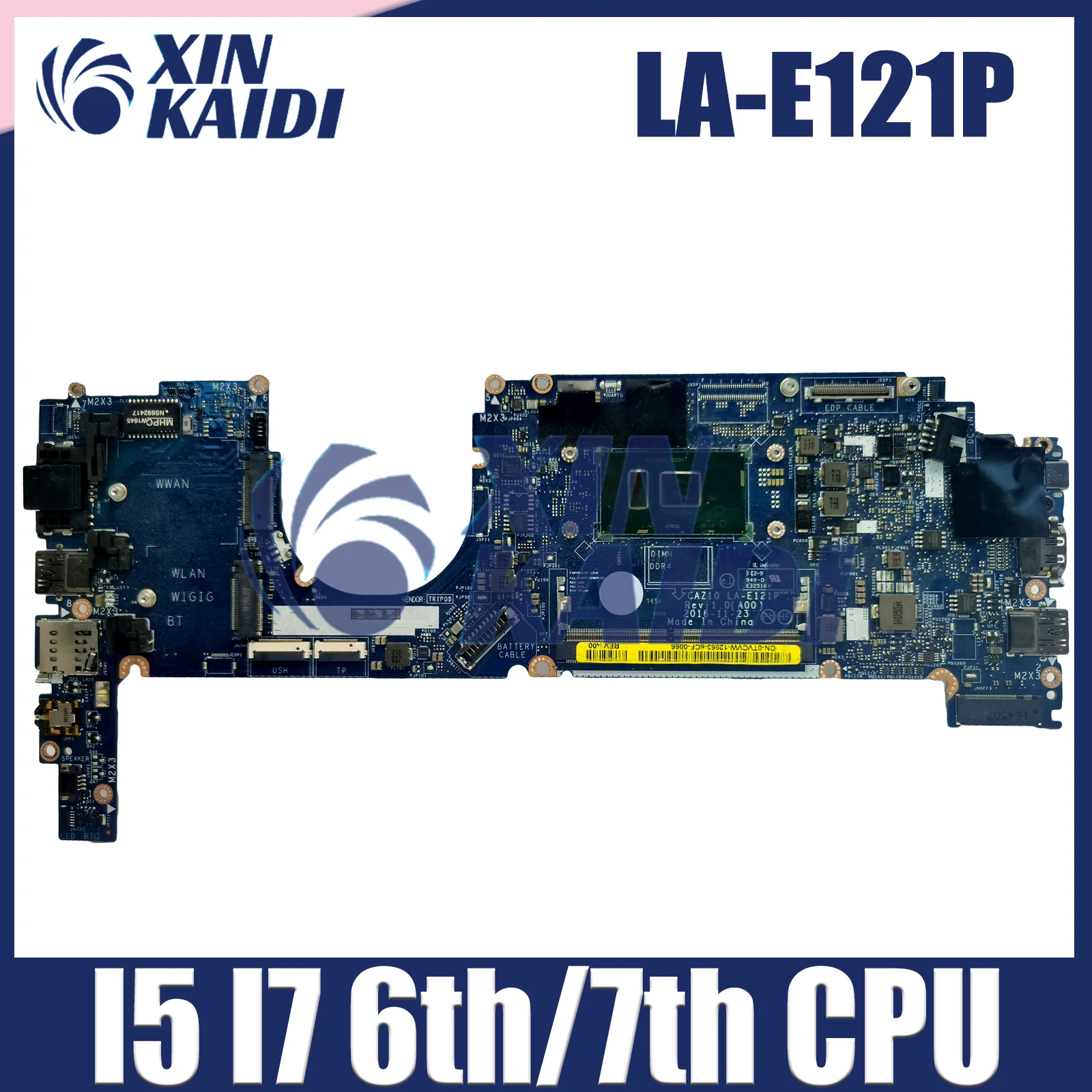 

Mainboard For Dell Latitude 7280 E7280 HP2CR CN-0HP2CR LA-E121P Laptop Motherboard With I5 I7 6th 7th CPU 100% Tested