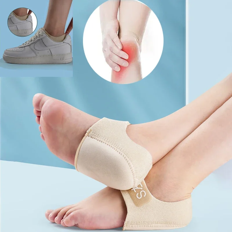 Foot Heel Protector Pads Socks Silicone Heel Cover Sock Cover Heel Warm Anti-Crack Protective Cover Foot Care Tool