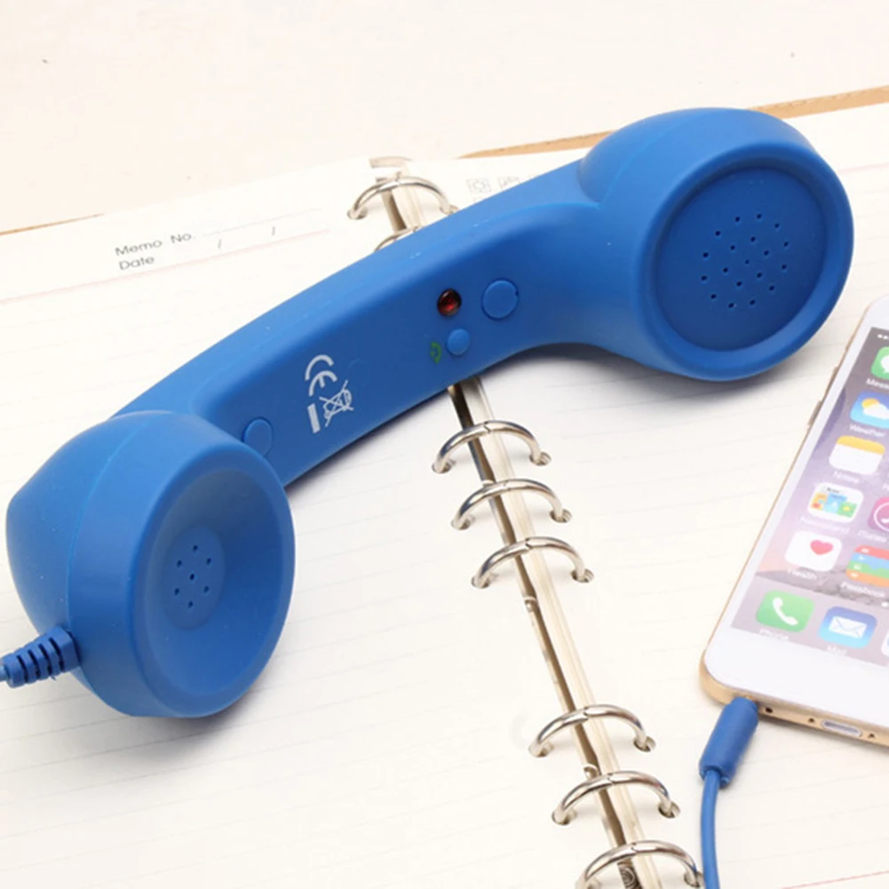 Universal Mobile Phone External Handheld Microphone Classic Cellphone Wired Earpiece Receiver Headset For 3.5mm and Type-C Port