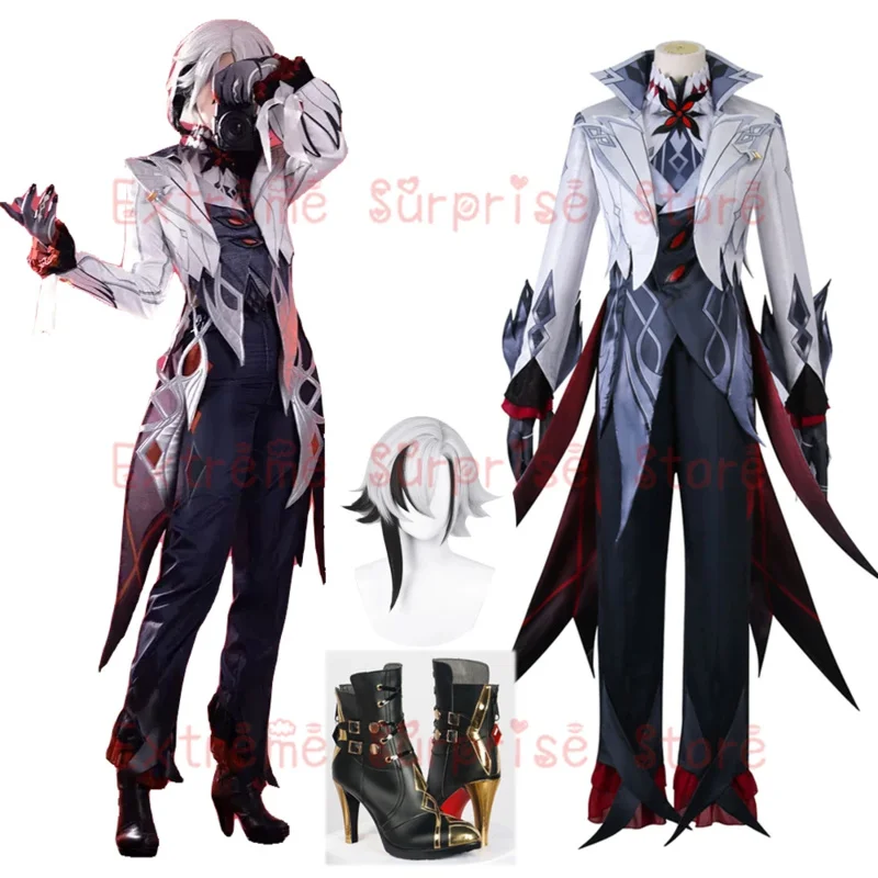 

IN STOCK Arlecchino Cosplay Costume Full Set Outfits Role Playing Costumes Eleven Fatui Harbingers Arlecchino Cosplay Costume