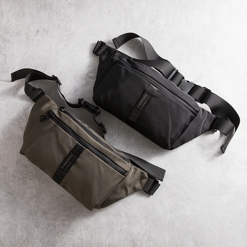 Sacs de poitrine de voyage en nylon japonais pour hommes, sac banane décontracté pour hommes, sac de taille commpiedmont, sac de vélo de plein air, sac initié à la pêche