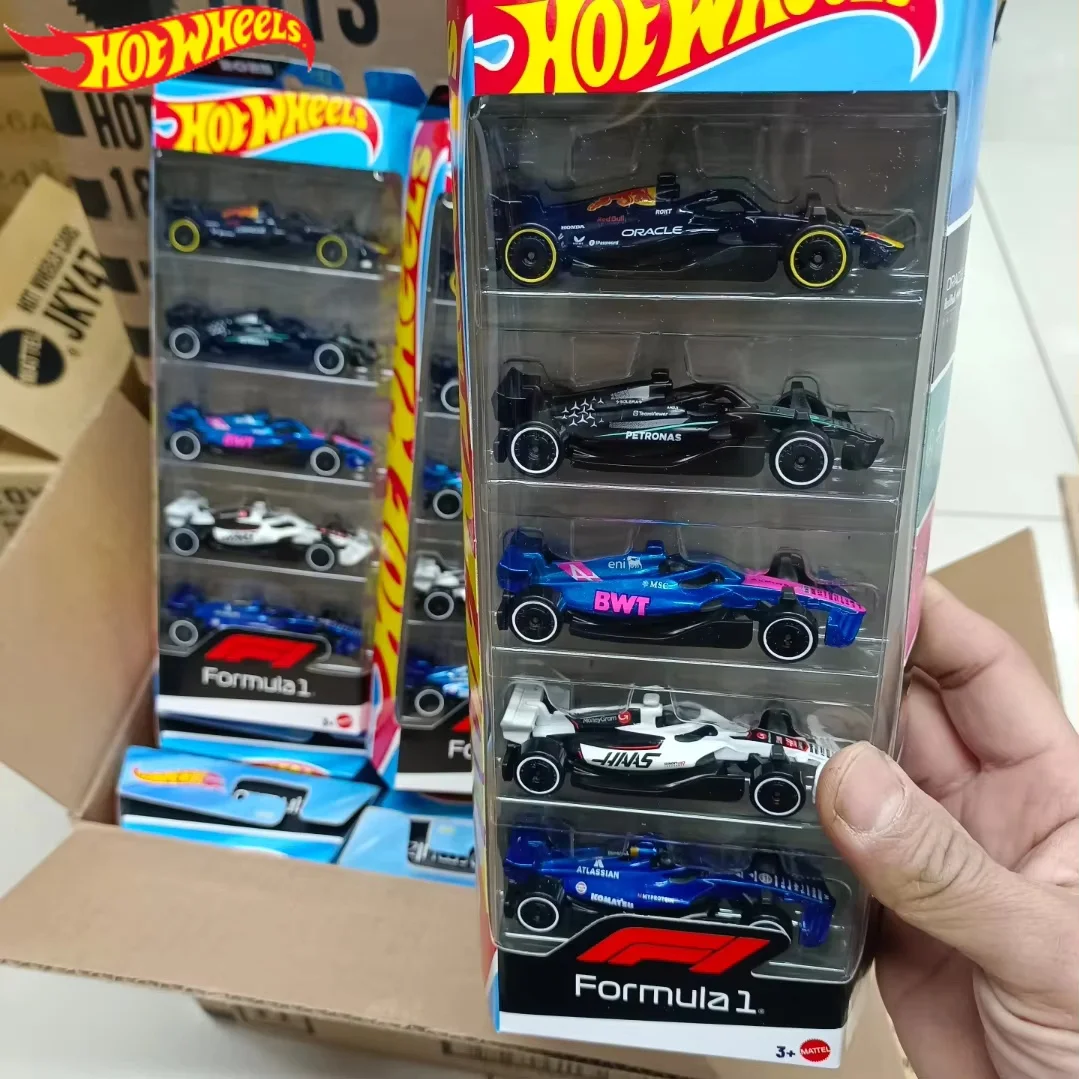 

В наличии: Коллекционный набор Hot Wheels X Formula 1 JLN11, 5 упаковок, масштаб 1/64, литые модели автомобилей, подарок для коллекционеров.