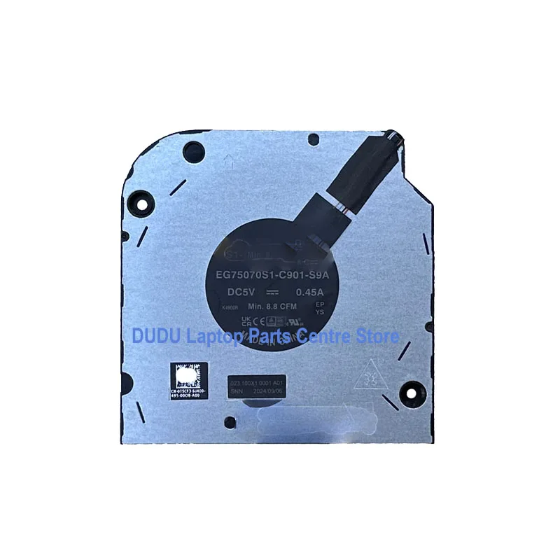 مروحة تبريد جديدة للكمبيوتر المحمول Dell Latitude 5540 Precision 3580 U EG75070S1-C901-S9A DC5V 0.45A