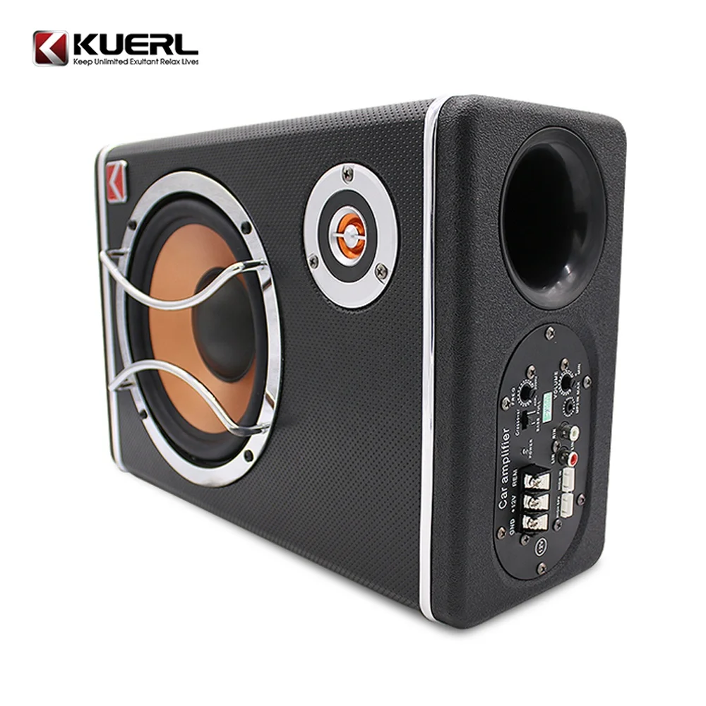 Ultra-Thin 6 Inch Square Car Audio Subwoofer High Power Active 12V/24V/220V for Cars