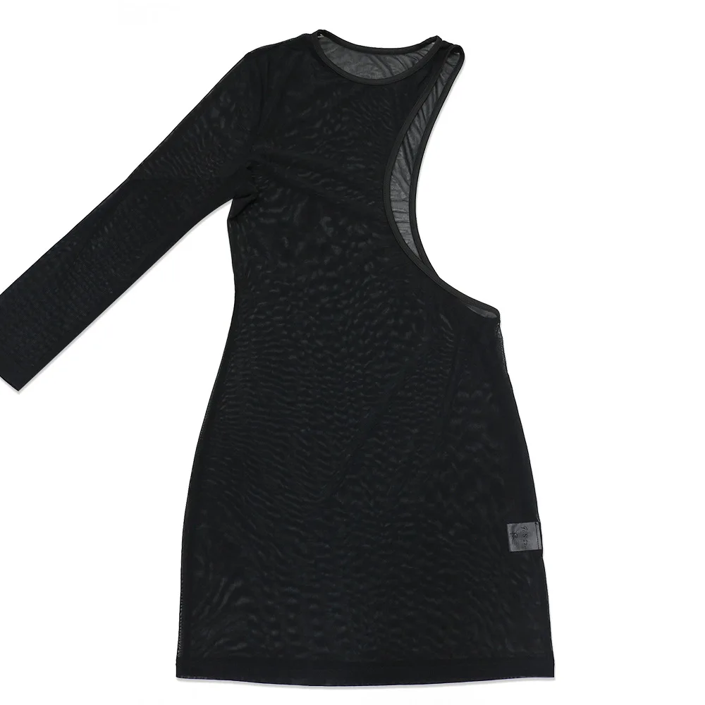 party dress 3 Piece Hot Diamonds Bra Irregular Sheer Outer Skirt Set Women's Sexy Lingerie Bralette And High Waist Briefs Combo