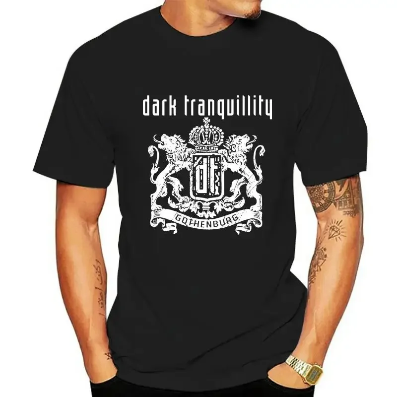 Melodic Death Metal humor t-shirt casual tee tops Men Cotton brand Tshirt Dark Tranquillity Gothenburg Black T Shirt  harajuku