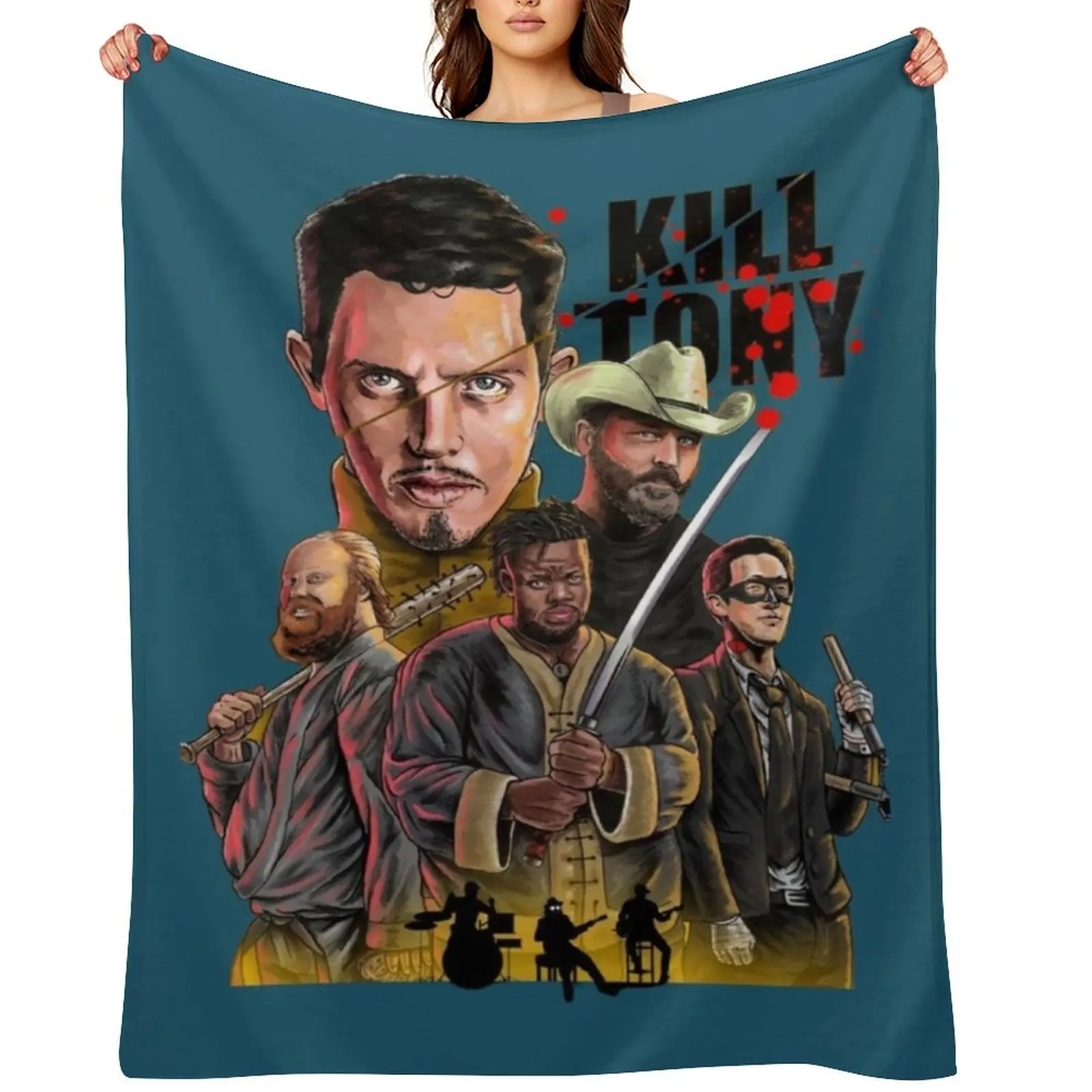 

Kill Tony Throw Blanket Quilt funny gift Hairys christmas gifts Blankets