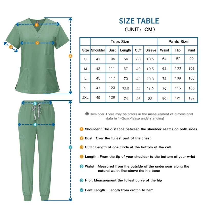 Multicolor Unisex Short Sleeved Pharmacy Nurse Uniform Hospital Doctor Workwear Oral Dental Surgery Uniforms Medical Scrubs Sets