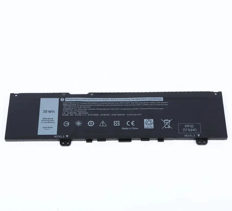 F62G0 Laptop Battery for DELL Inspiron 13 5370 7370 7373 7380 7386 Vostro 13 5370 P87G P83G F62GO RPJC3 39DY5 CHA01 11.4V 38Wh