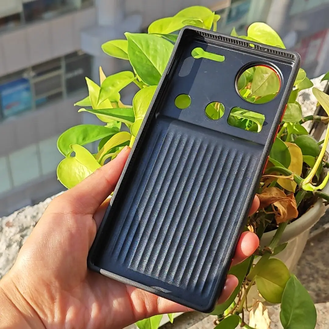 สําหรับ ZTE Nubia Z70 Ultra,Z70s Ultra กรณี ELVEV แม่เหล็กหรูหรารูปแบบคาร์บอนไฟเบอร์หนัง Anti-Fall เปลือกชาร์จไร้สาย