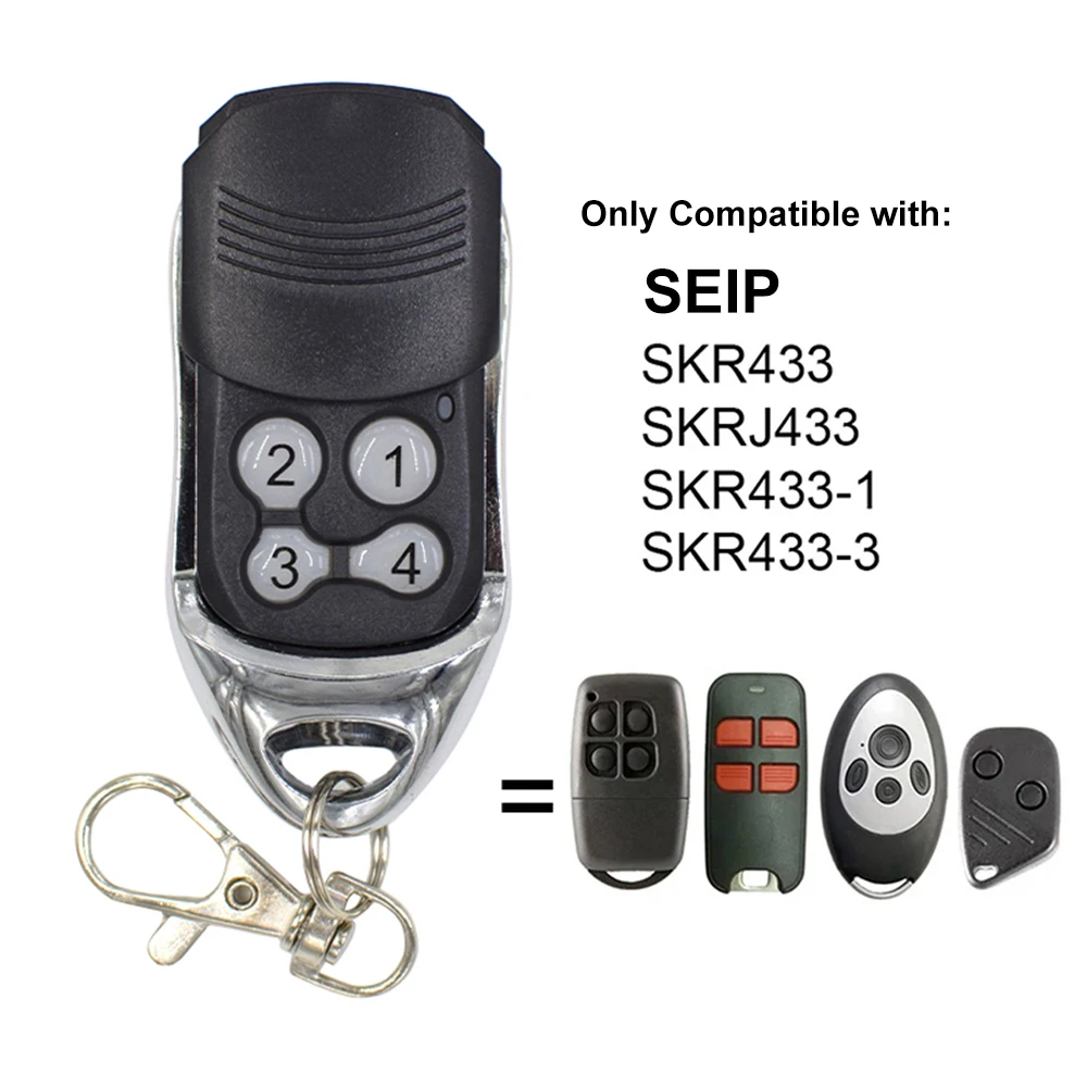 SEIP SKR433 SKRJ433 SKR433-1 SKR433-3 Garage Door Remote Control 433.92MHz For RP60A TM50 TM60 TM80 TS75 TS100 EKR4MD EKR4SP439