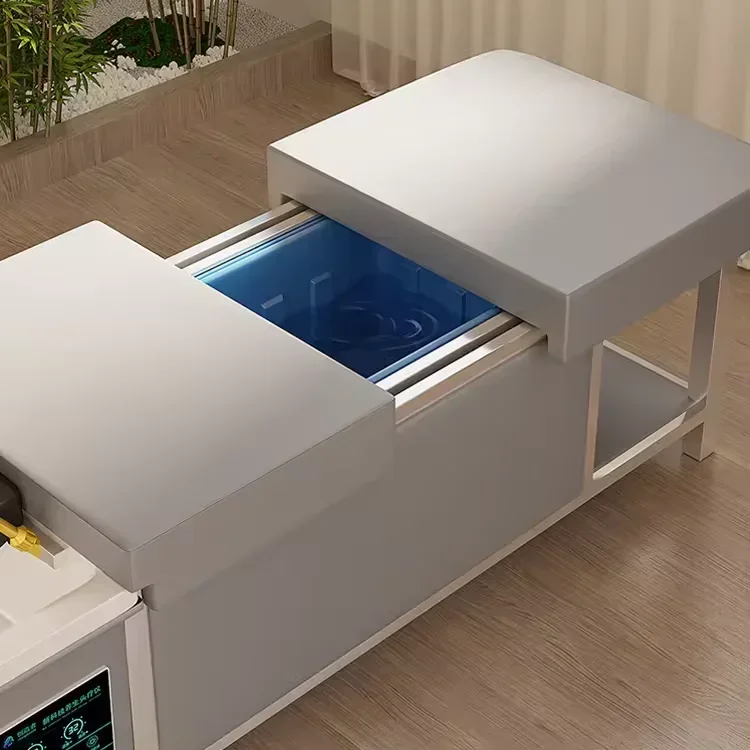 SW Hot Sale Spa Salon Shampoo Bed With Water Box For Barber Shops