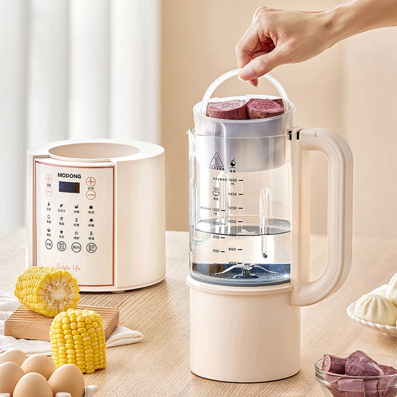 1.2L Soybean Milk Machine Multifunction Juicer Portable Blender Home Wall Breaking Machine Automatic Heating Soy Milk Maker 220V