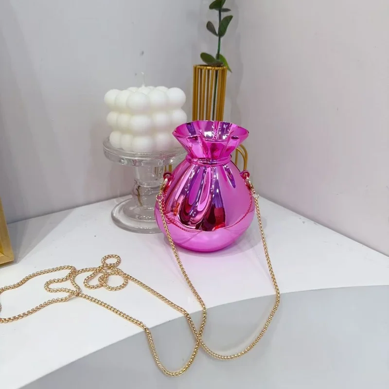 

Acrylic Chain Handbag,Evening Elegant Women Wedding Banquet Clutch Purse,Designer Candy Color Lipstick Cosmetics Storage Bag