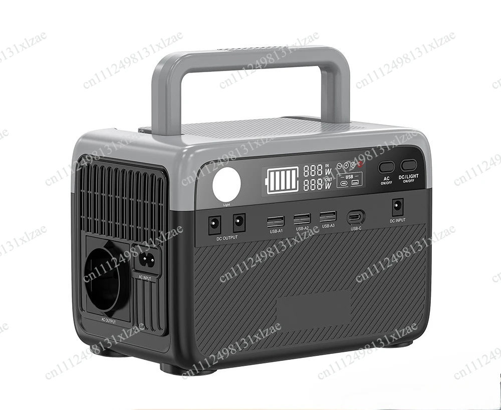 300W Portable Outdoor Energy Storage Power Station, EU 230V Socket Fast Charging Rechargeable Backup Power Supply for Camping
