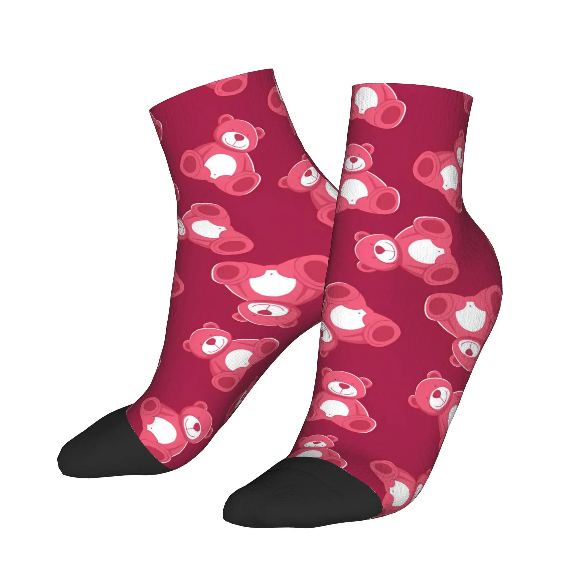 

Cute bear Animal Cartoon Socks Novelty Ankle Socks Summer Non Slip Men Quality Soft Design Climbing Casual Sock