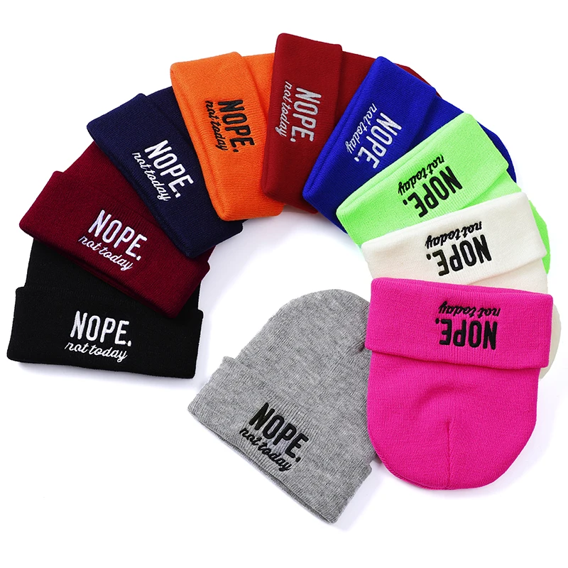 Unisex Beanie Hat Acrylic Hat Fashion Warm Skullies Knitted Hat Candy Solid Colors Female Casual Girls Winter Cap Hats For Women