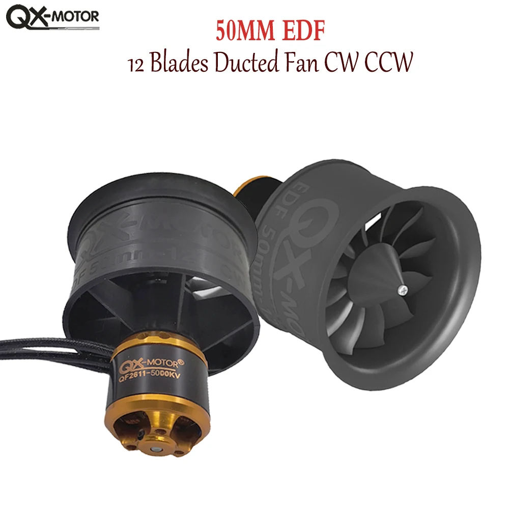 

EDF QF2611 3S-4S LiPo 50 мм CW/CCW, используется с регуляторами скорости 40A/50A