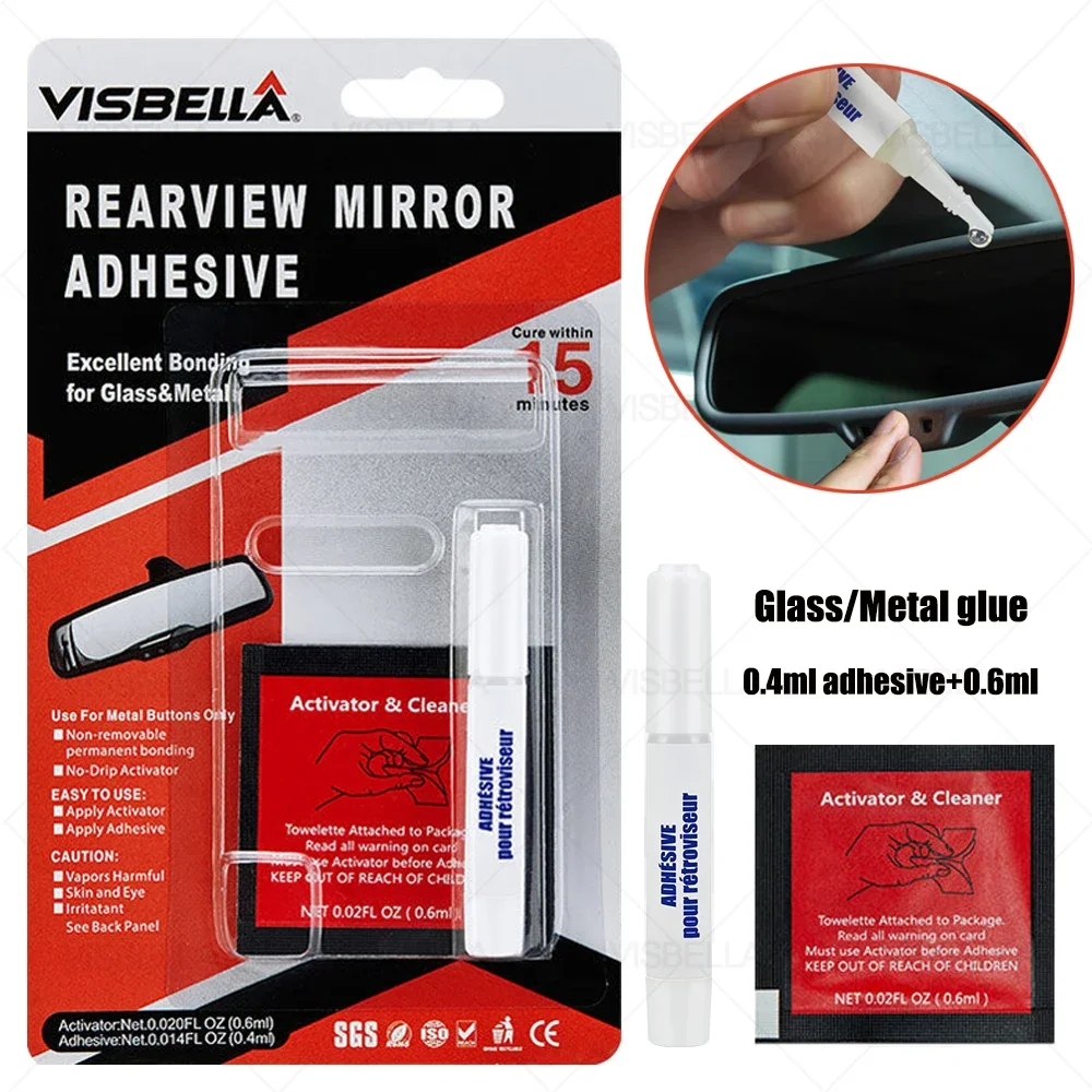 

Car Rearview Mirror Adhesive Professional Strength Permanent Rearview Mirror Adhesive Glue Car DIY Repair Accessories