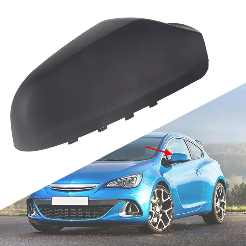 For Opel Vauxhall Astra H 2004-2009 Car Rearview Replacement Side Mirror Cover Wing Cap Exterior Door Case Trim Gloss Black Auto